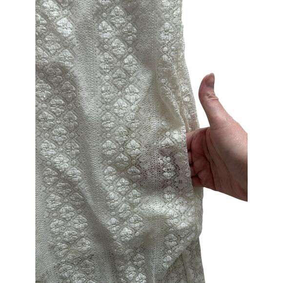 MUCHE ET MUCHETTE WHITE LACE JUMPSUIT SIZE MEDIUM - Picture 4 of 6